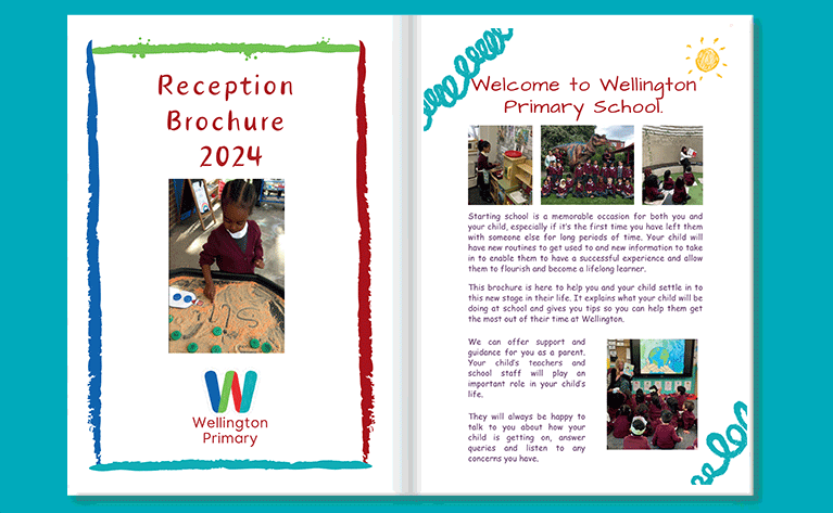 Wellington Primary School Reception brochure 2024